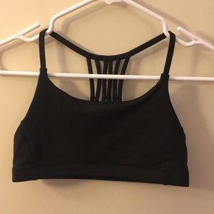 Black Cage Back Sports bra
